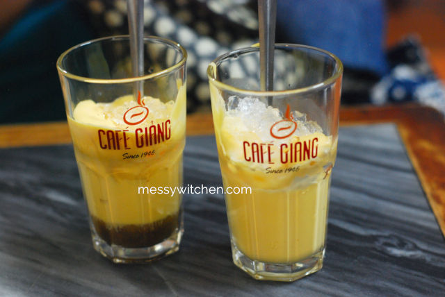 Cà Phê Trứng Đã (Egg Coffee Cold) & Đậu Xanh Trứng Đã (Egg With Green Beans Cold) @ Cafe Giảng, Hoan Kiem, Hanoi